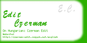 edit czerman business card